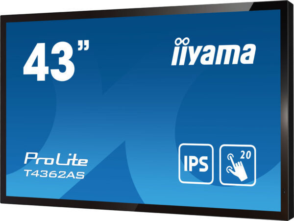 iiyama T4362AS-B1 beeldkrant Interactief flatscreen 108 cm (42.5") IPS 500 cd/m² 4K Ultra HD Zwart Touchscreen Type processor An - Afbeelding 12