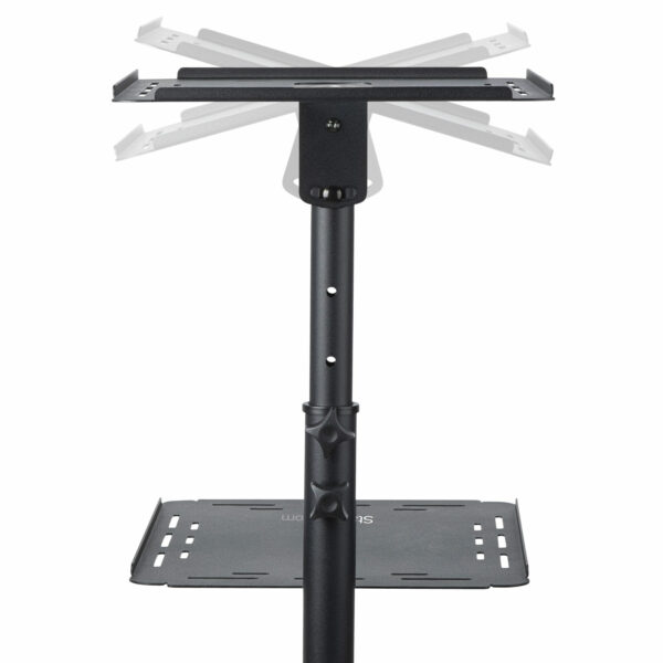 StarTech.com Beamertafel - Stevige Verrijdbare Laptop en Projectietafel (2x 10kg/schap) - Presentatiewagen/Computer Trolley/AV P - Afbeelding 9