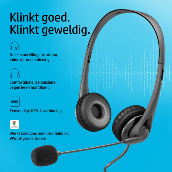 HP stereo USB-headset G2 - Afbeelding 3