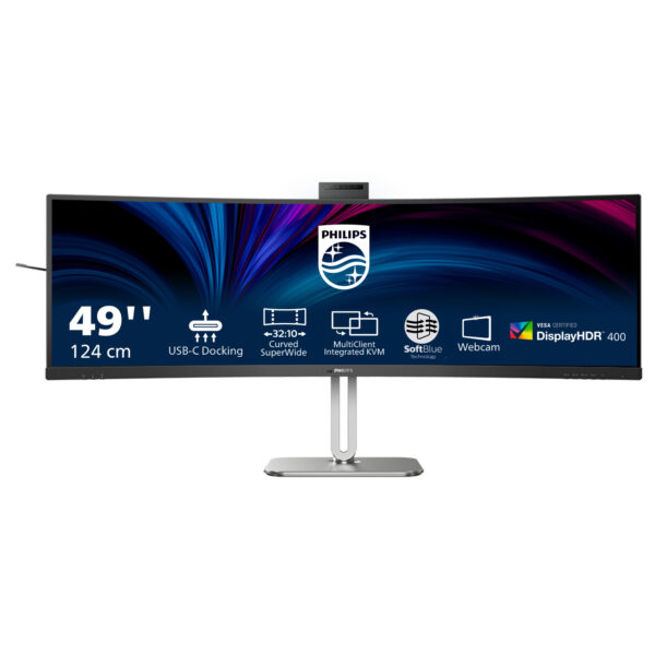 Philips 49B2U6900CH/00 computer monitor 124 cm (48.8") 5120 x 1440 Pixels Dual QHD LCD Zwart - Afbeelding 2