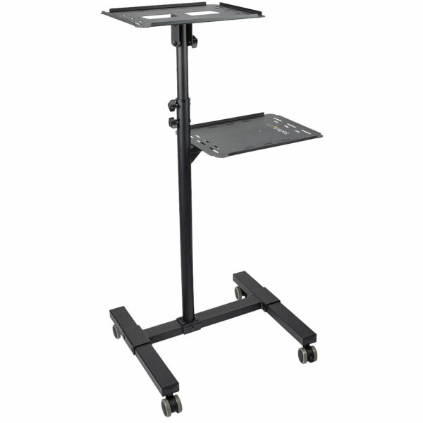 StarTech.com Beamertafel - Stevige Verrijdbare Laptop en Projectietafel (2x 10kg/schap) - Presentatiewagen/Computer Trolley/AV P