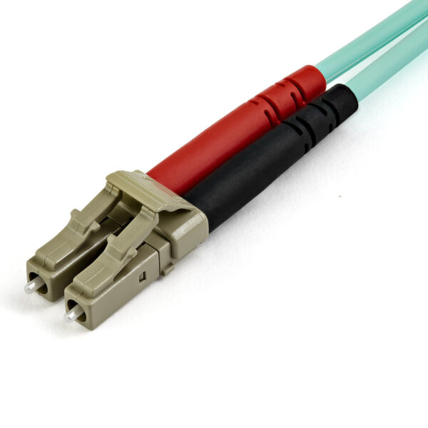 StarTech.com 15m LC/UPC naar LC/UPC OM3 Multimode Glasvezel Netwerkkabel, Full Duplex 50/125µm Zipcord Fiber, 100G Netwerken, LO - Afbeelding 4