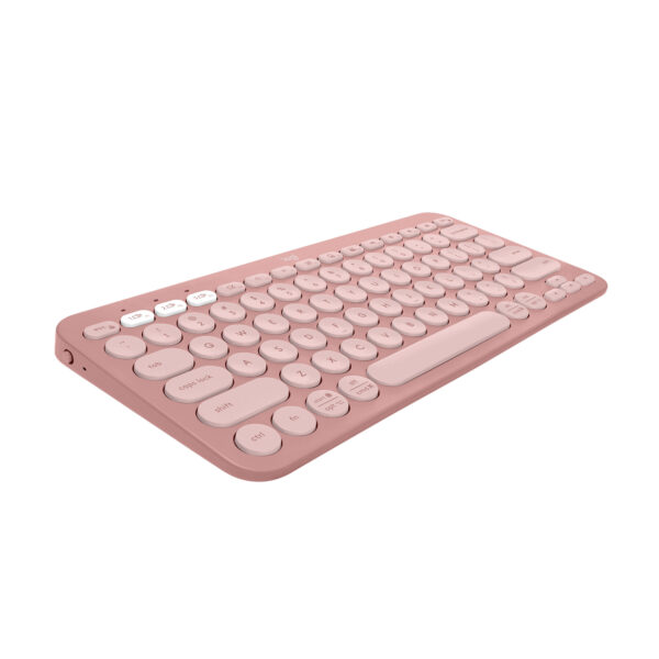 Logitech Pebble Keys 2 K380s toetsenbord Universeel RF-draadloos + Bluetooth QWERTY US International Roze