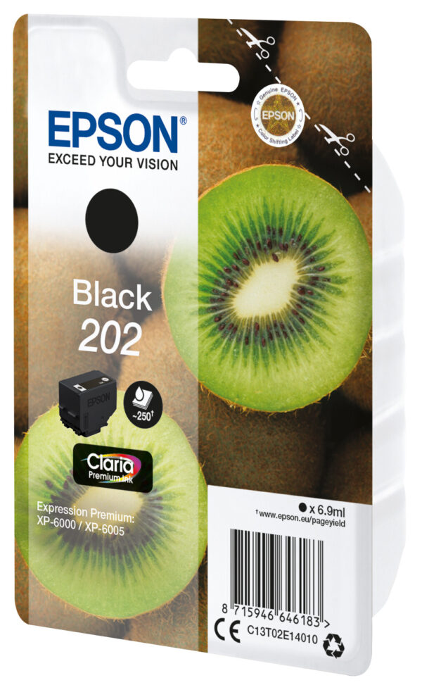 Epson Kiwi Singlepack Black 202 Claria Premium Ink - Afbeelding 2