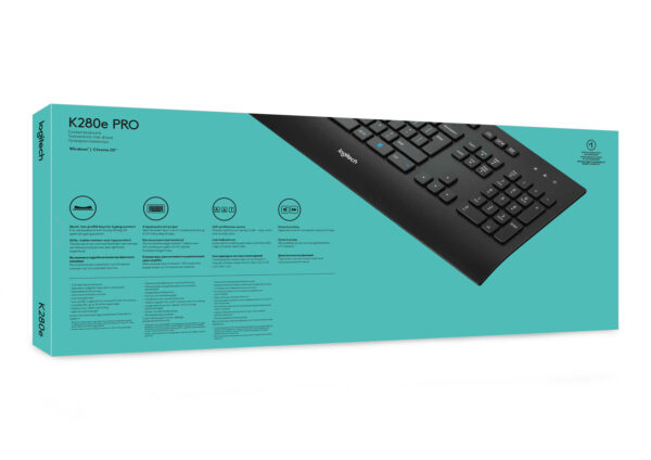 Logitech K280E Pro f/ Business toetsenbord Kantoor USB QWERTY US International Zwart - Afbeelding 9