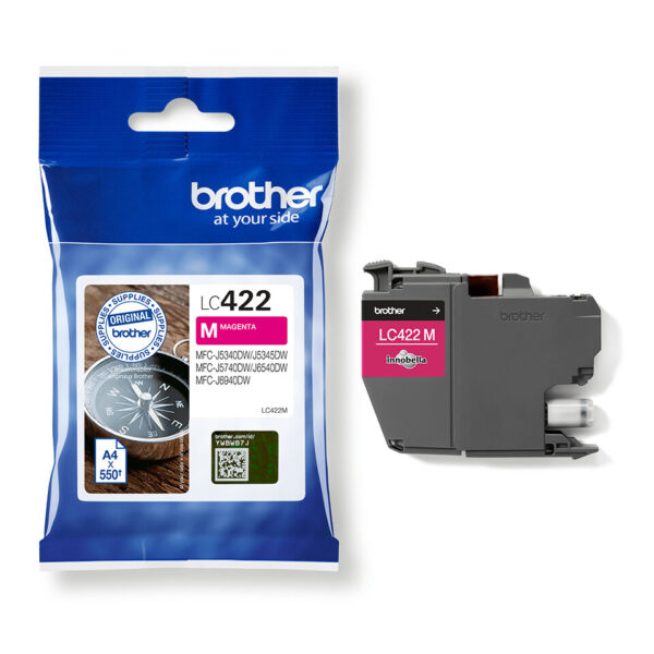 Brother LC-422M inktcartridge 1 stuk(s) Origineel Magenta - Afbeelding 3