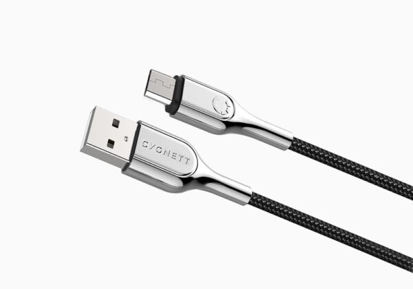 Cygnett CY2673PCCAM USB-kabel USB 2.0 2 m Micro-USB A USB A Zwart, Roestvrijstaal - Afbeelding 4