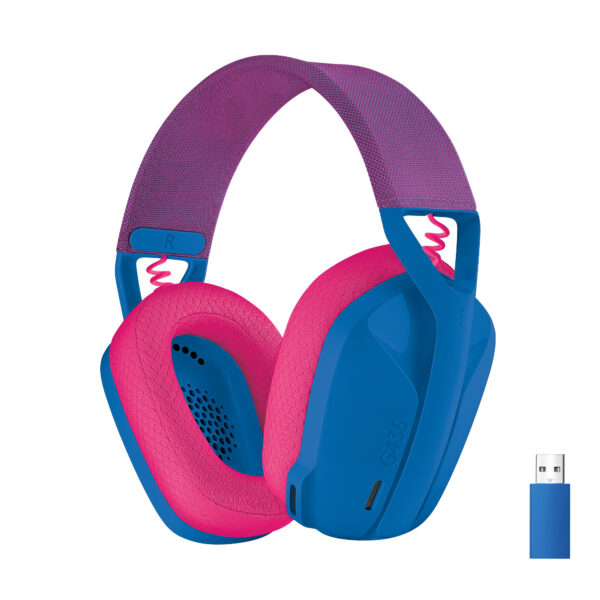 Logitech G G435 Headset Draadloos Hoofdband Gamen Bluetooth Blauw - Afbeelding 7