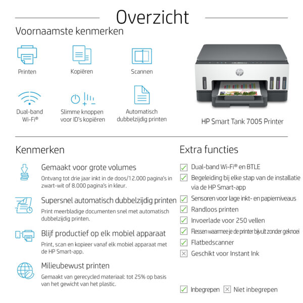 HP Smart Tank 7005 All-in-One - Afbeelding 5