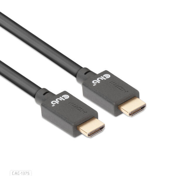 CLUB3D Ultra High Speed HDMI™2.1 gecertificeerde kabel 4K120Hz, 144Hz 48Gbps M/V 5 Meter - Afbeelding 4