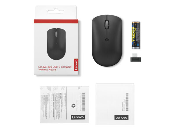 Lenovo 400 muis Kantoor Ambidextrous RF Draadloos Optisch 2400 DPI - Afbeelding 7