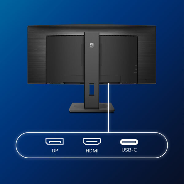 Philips B Line 346B1C/00 computer monitor 86,4 cm (34") 3440 x 1440 Pixels Quad HD LCD Zwart - Afbeelding 6