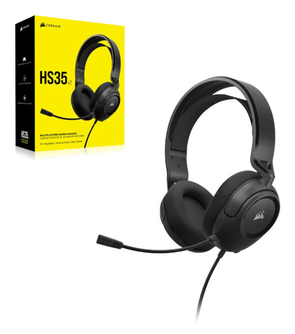 Corsair HS35 v2 Headset Bedraad Hoofdband Gamen Koolstof - Afbeelding 2