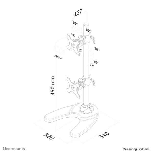 Neomounts monitor stand - Afbeelding 6