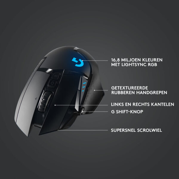 Logitech G G502 LIGHTSPEED draadloze gamingmuis - Afbeelding 19