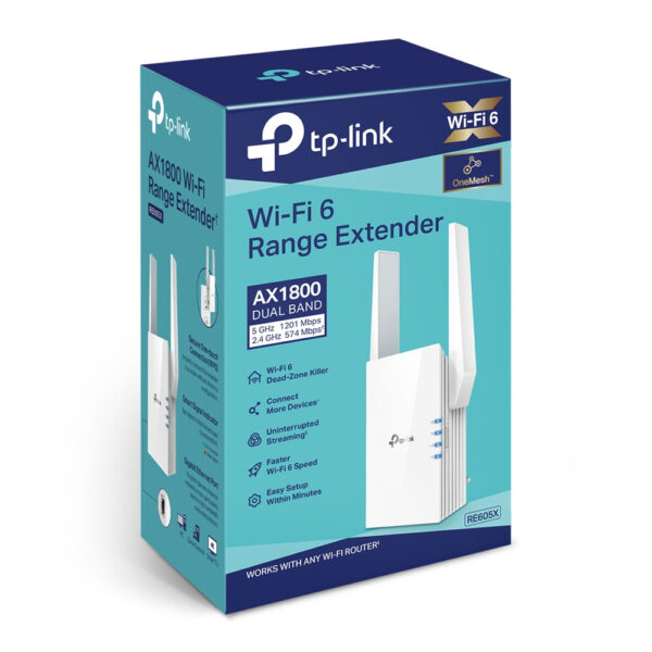 TP-Link RE605X netwerkextender Netwerkrepeater Wit 10, 100, 1000 Mbit/s - Afbeelding 3