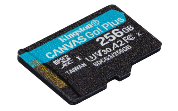 Kingston Technology 256GB microSDXC Canvas Go Plus 170R A2 U3 V30 kaart + ADP - Afbeelding 4