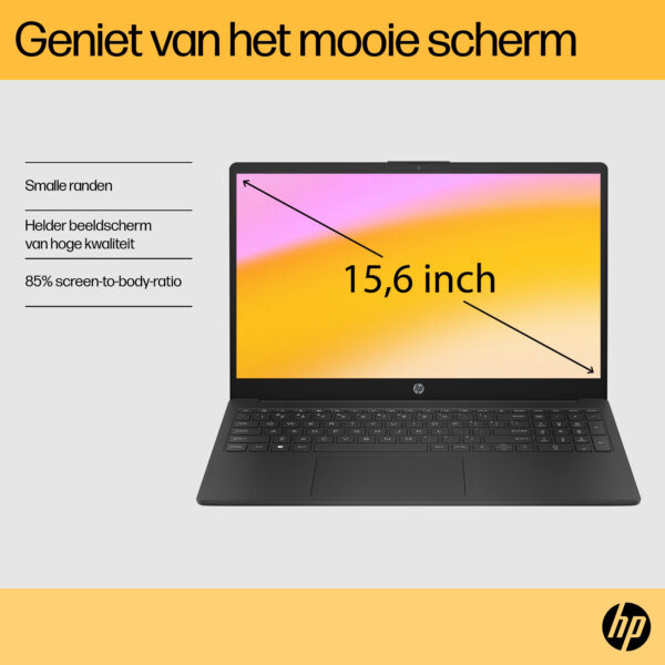 HP 15-fc0055nd AMD Ryzen™ 5 7520U Laptop 39,6 cm (15.6") Full HD 16 GB LPDDR5-SDRAM 512 GB SSD Wi-Fi 6 (802.11ax) Windows 11 Hom - Afbeelding 13