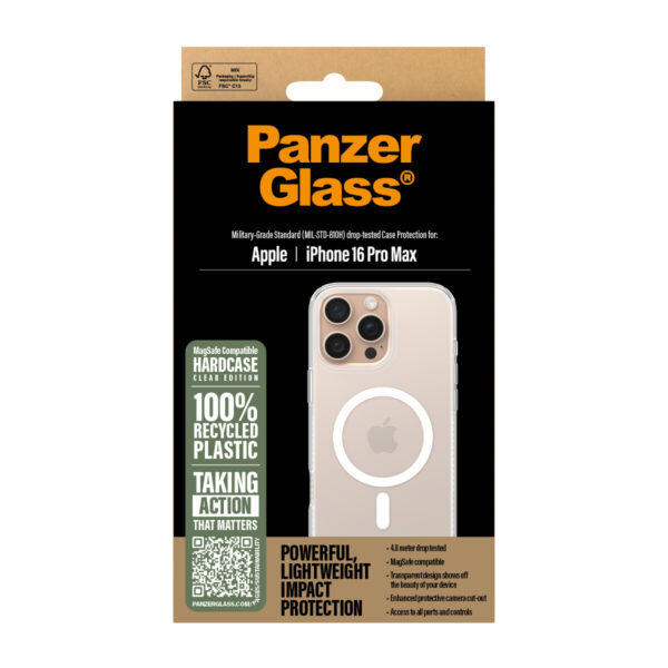 PanzerGlass PG HardC White MagS iPhone 16 6.9InchPro mobiele telefoon behuizingen Hoes Transparant - Afbeelding 3