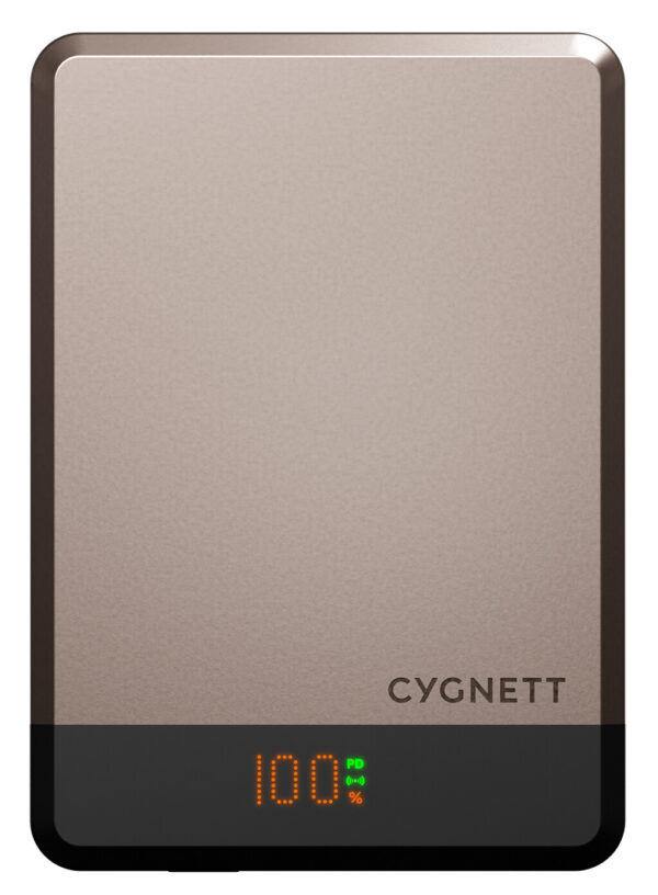 Cygnett CY5279PBCHE powerbank Lithium-Ion (Li-Ion) 10000 mAh Draadloos opladen Champagne