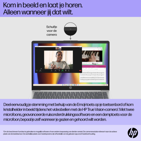 HP 14-ep0070nd Intel® Core™ i5 i5-1235U Laptop 35,6 cm (14") Full HD 16 GB DDR4-SDRAM 512 GB SSD Wi-Fi 6E (802.11ax) Windows 11 - Afbeelding 24