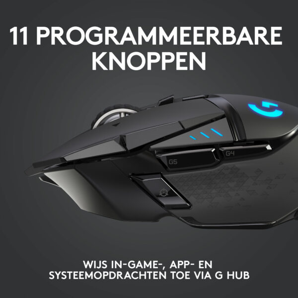 Logitech G G502 LIGHTSPEED draadloze gamingmuis - Afbeelding 24