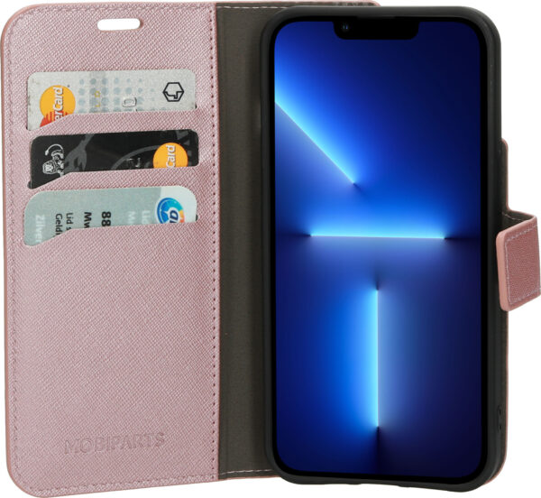 Mobiparts Saffiano Wallet Case Apple iPhone 13 Pro Pink - Afbeelding 3