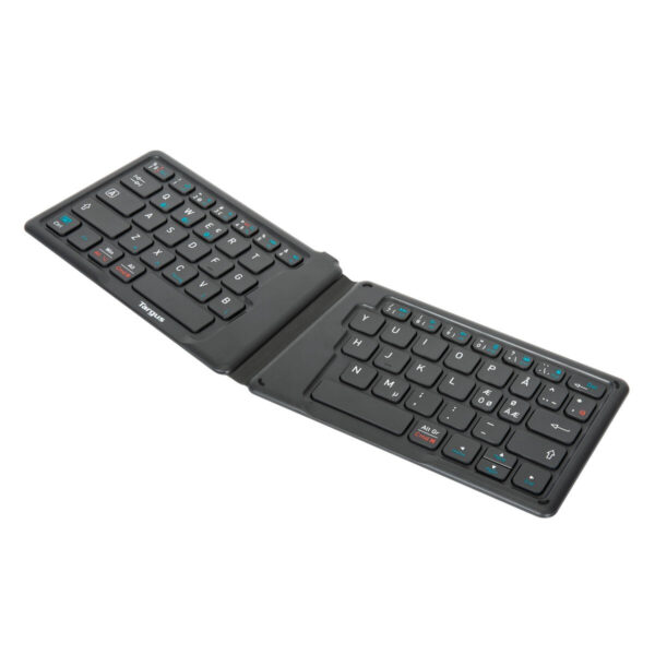 Targus AKF003NO toetsenbord Universeel Bluetooth QWERTY Scandinavisch Zwart