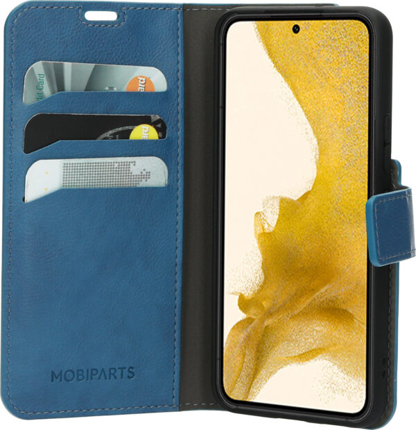 Mobiparts Classic Wallet Case Samsung Galaxy S22 Steel Blue - Afbeelding 5