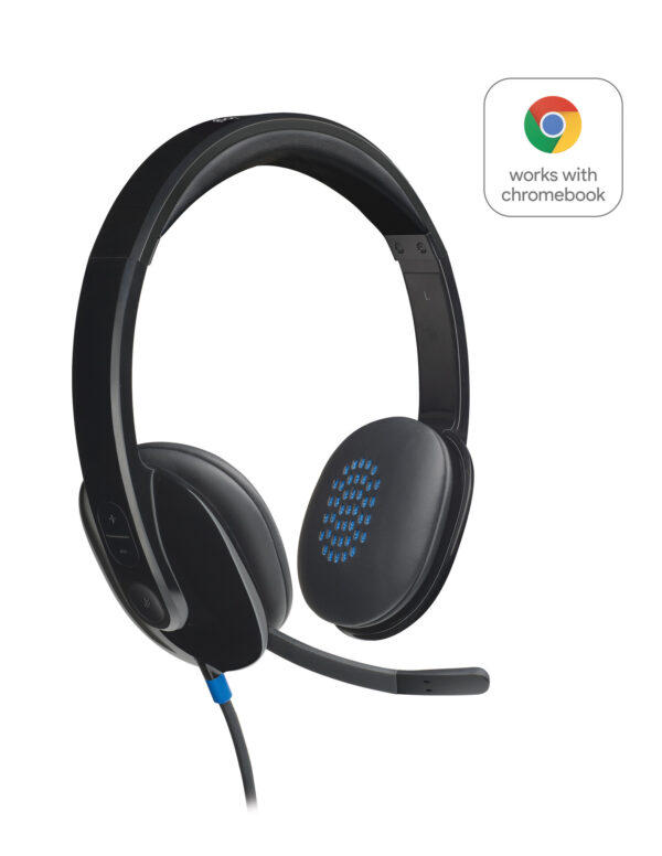 Logitech H540 USB Computer Headset Met high-definition geluid en knoppen op het oorstuk - Afbeelding 12