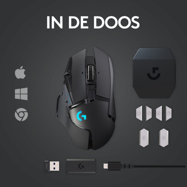 Logitech G G502 LIGHTSPEED draadloze gamingmuis - Afbeelding 22