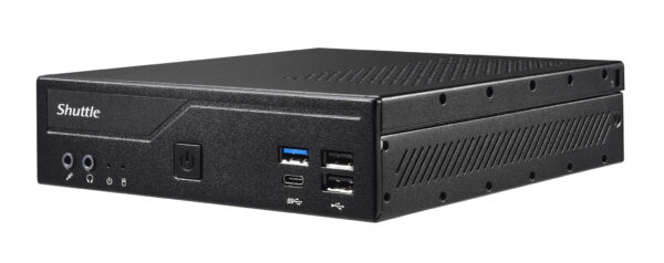 Shuttle Slim PC DH610 , S1700, 1x HDMI, 2x DP , 1x 2.5" , 2x M.2, 2x LAN (Intel 1G + 2.5G), 2x COM, 24/7 permanent gebruik, incl - Afbeelding 2