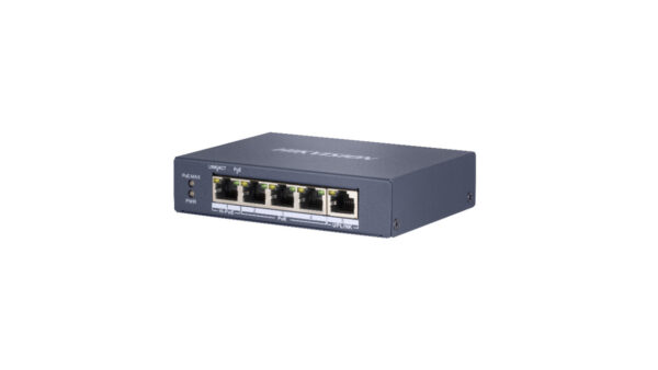 Hikvision Digital Technology DS-3E0505HP-E netwerk-switch Unmanaged Gigabit Ethernet (10/100/1000) Power over Ethernet (PoE) Bla