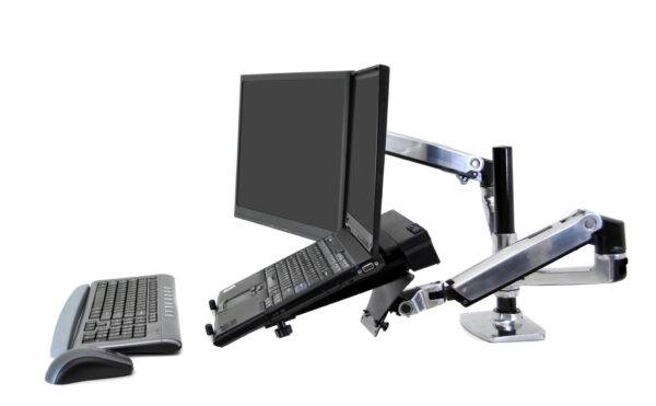 Ergotron LX Series Dual Stacking Arm flat panel bureau steun 61 cm (24") Zilver - Afbeelding 4