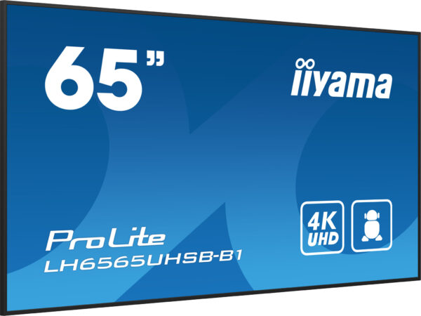 iiyama LH6565UHSB-B1 beeldkrant Kiosk-ontwerp 163,8 cm (64.5") LED Wifi 800 cd/m² 4K Ultra HD Zwart Type processor Android 11 24 - Afbeelding 3