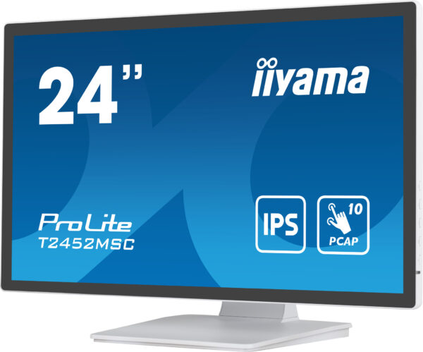 iiyama ProLite T2452MSC-W1 computer monitor 60,5 cm (23.8") 1920 x 1080 Pixels Full HD LCD Touchscreen Multi-gebruiker Wit - Afbeelding 5