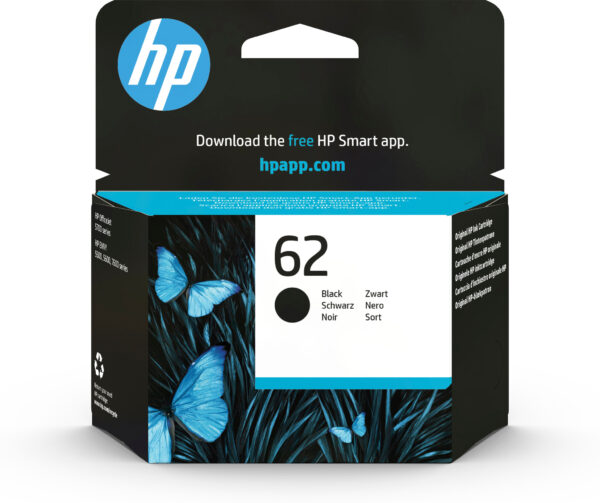 HP 62 originele zwarte inktcartridge