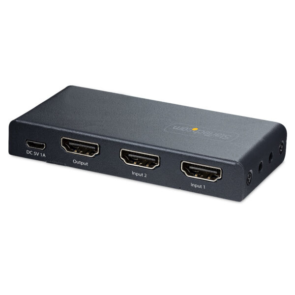 StarTech.com 2-Port 8K HDMI Switch, HDMI 2.1 Switcher 4K 120Hz HDR10+, 8K 60Hz UHD, HDMI Videoschakelaar 2 In 1 Out, Automatisch - Afbeelding 2