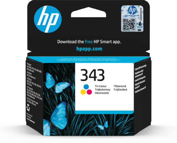 HP 343 originele drie-kleuren inktcartridge