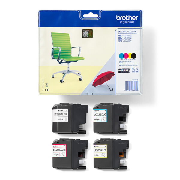 Brother LC-229XLVALBP inktcartridge 4 stuk(s) Origineel Zwart, Cyaan, Magenta, Geel - Afbeelding 4