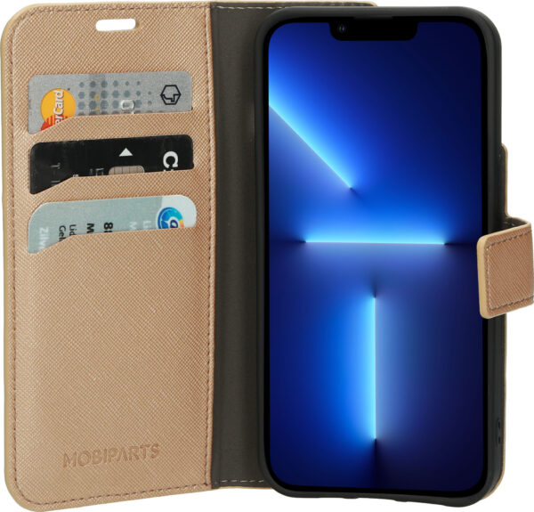 Mobiparts Saffiano Wallet Case Apple iPhone 13 Pro Copper - Afbeelding 3