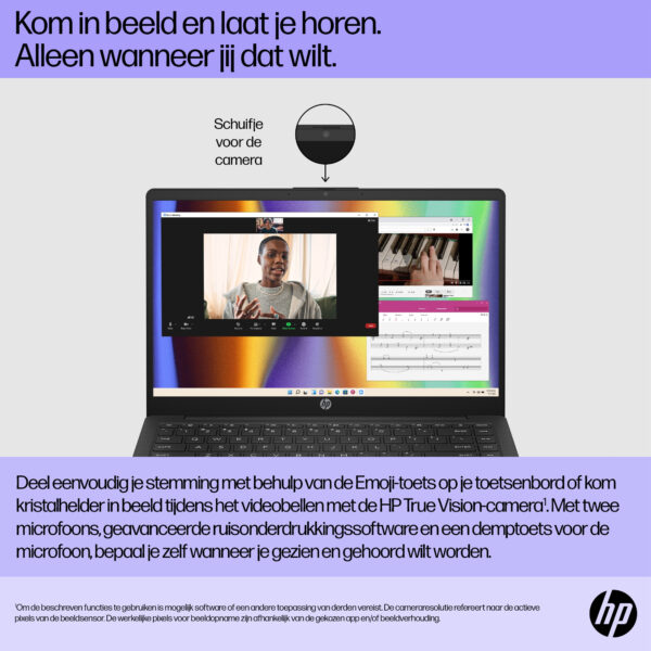 HP 14-ep0035nd Intel® Core™ i5 i5-1235U Laptop 35,6 cm (14") Full HD 8 GB DDR4-SDRAM 512 GB SSD Wi-Fi 6E (802.11ax) Windows 11 H - Afbeelding 30