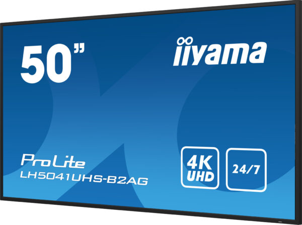 iiyama LH5041UHS-B2AG beeldkrant Digitale signage flatscreen 127 cm (50") LCD 500 cd/m² 4K Ultra HD Zwart 24/7 - Afbeelding 7