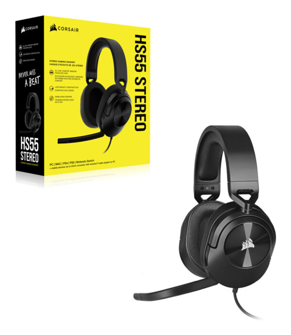 Corsair HS55 STEREO Headset Bedraad Handheld Gamen Koolstof - Afbeelding 4