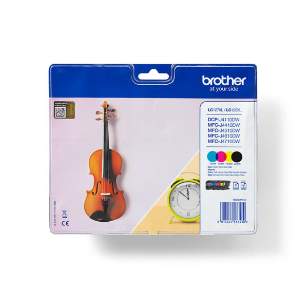 Brother LC127XLVALBP inktcartridge 4 stuk(s) Origineel Zwart, Cyaan, Magenta, Geel