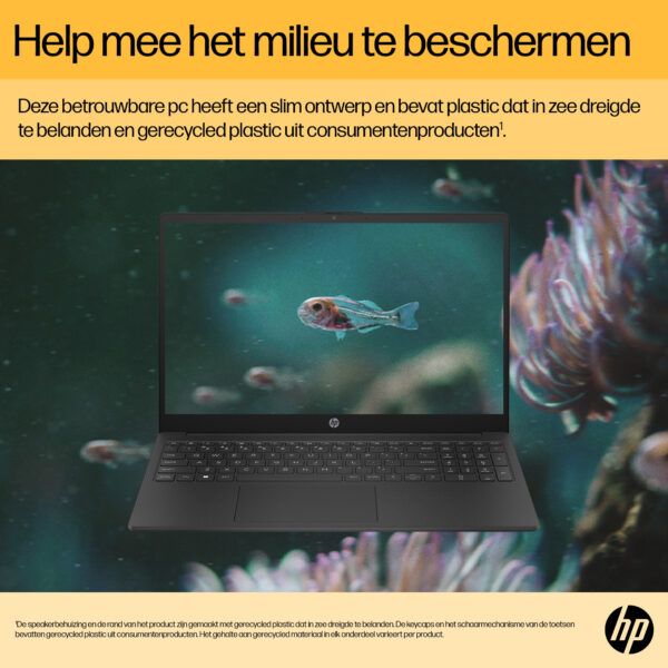 HP 15-fc0050nd AMD Ryzen™ 5 7520U Laptop 39,6 cm (15.6") Full HD 8 GB LPDDR5-SDRAM 512 GB SSD Wi-Fi 6 (802.11ax) Windows 11 Home - Afbeelding 12