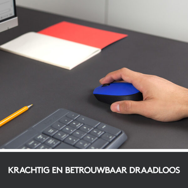 Logitech M171 Blue-K muis Kantoor Ambidextrous RF Draadloos Optisch 1000 DPI - Afbeelding 2