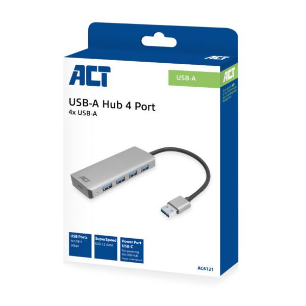 ACT USB-A hub 3.0, 4 poorts USB-A - Afbeelding 9