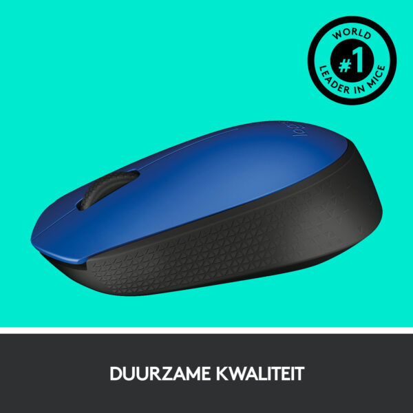 Logitech M171 Blue-K muis Kantoor Ambidextrous RF Draadloos Optisch 1000 DPI - Afbeelding 8