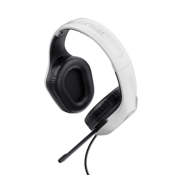 Trust GXT 415W Zirox Headset Bedraad Hoofdband Gamen Wit - Afbeelding 4